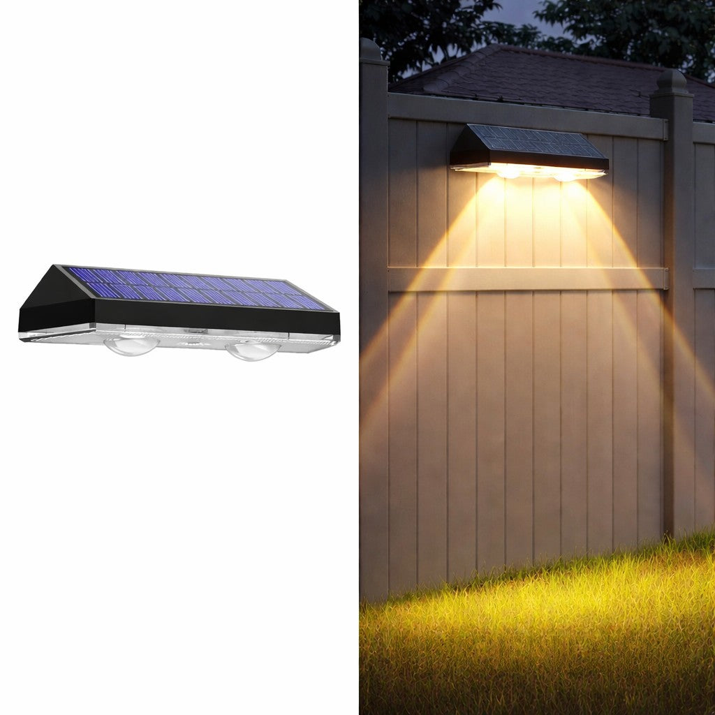 Lámpara Aplique De Pared Solar Tipo Lupa Para Exteriores