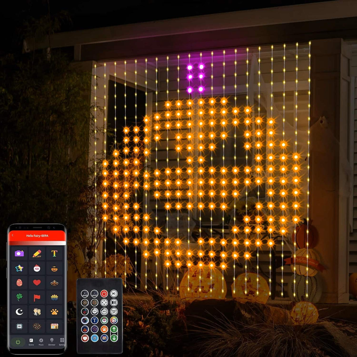 Malla De Navidad Inteligente Control  App Forma Figuras