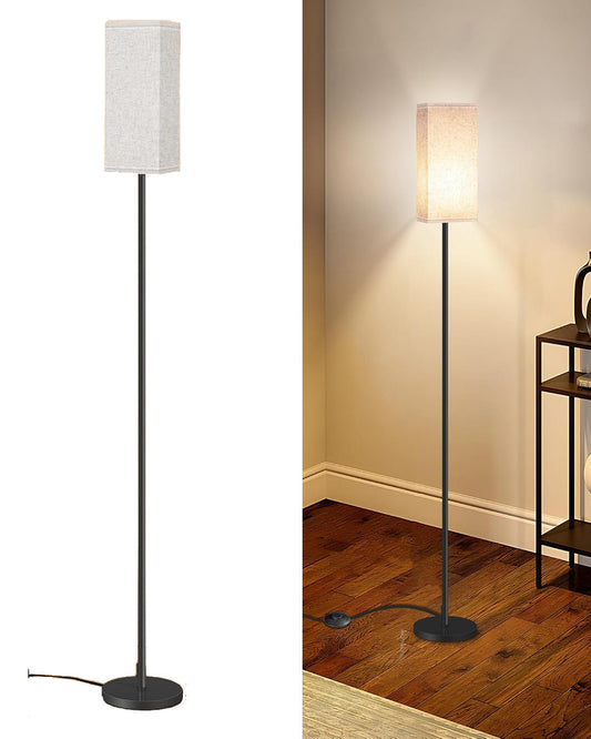 Lámpara De Piso Pie Moderna Con Caperuza Para Sala