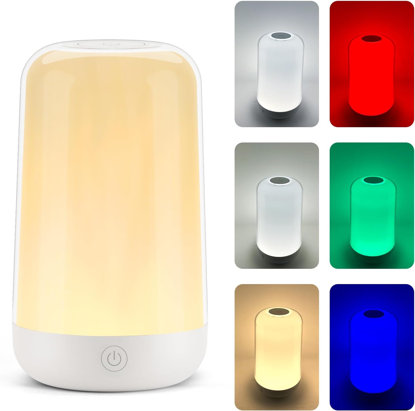 Lámpara Led Mesa Táctil Recargable Control Bebe