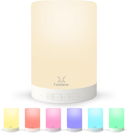 Lámpara Led Mesa Táctil Despertador Recargable Control Bebe
