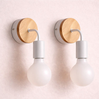 Lámpara Aplique Pared Pack X2 Unidades Color Blanco