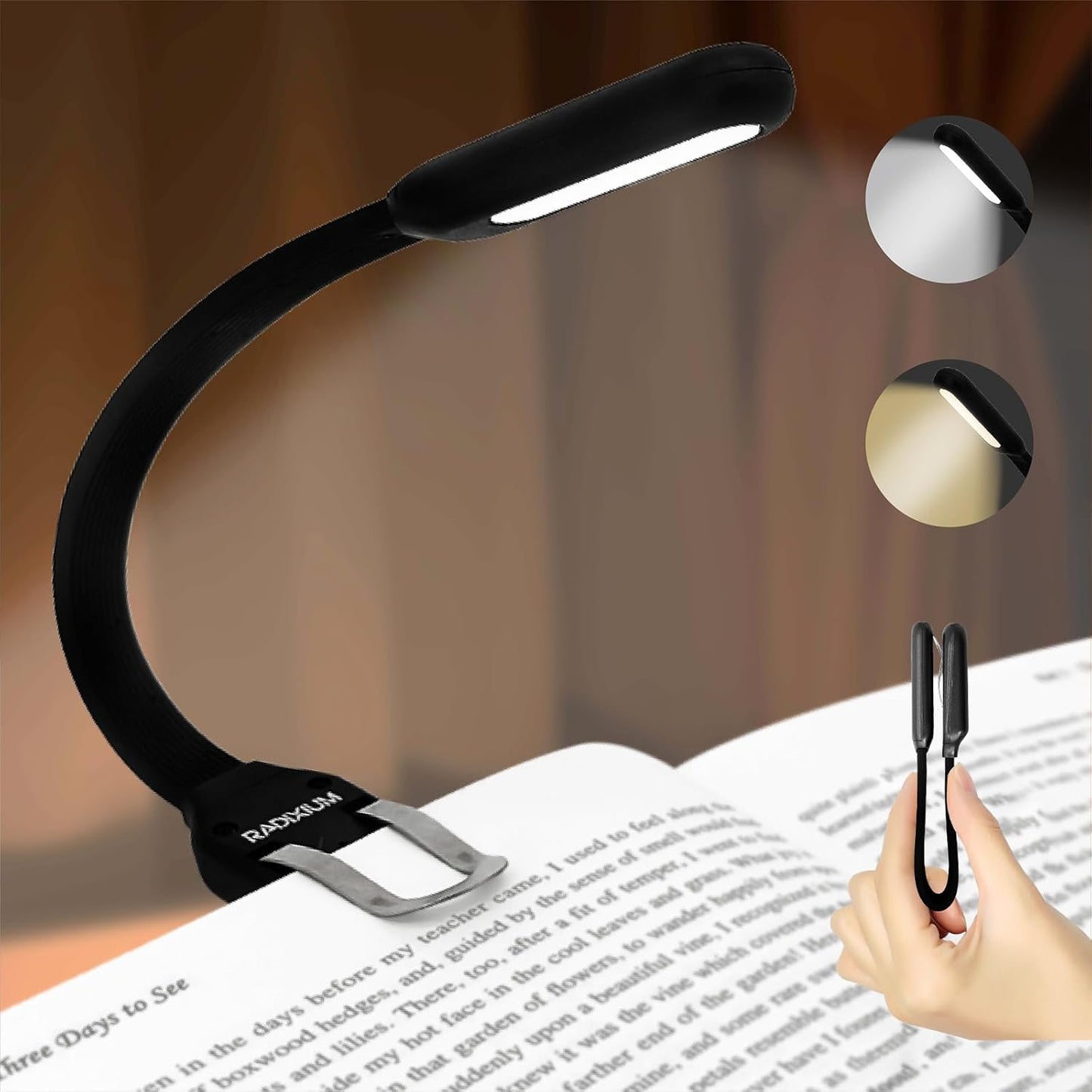 Lampara De Mesa De Clip Para Lectura De Libros, Etc.