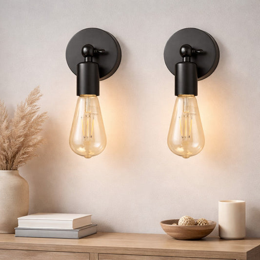 Lampara Aplique De Pared Para Interiores X 2 Unidades