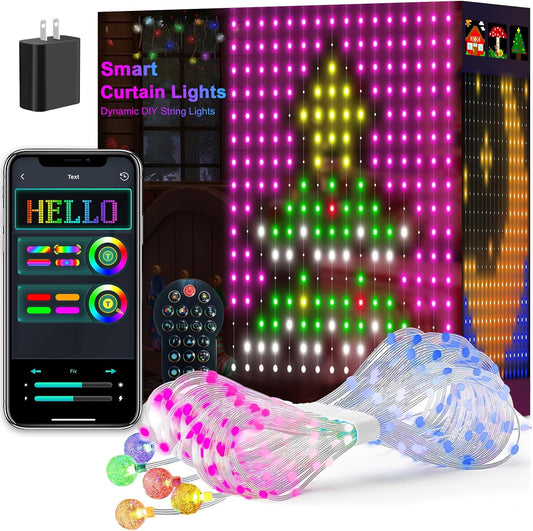 Malla De Navidad Inteligente Control  App Forma Figuras