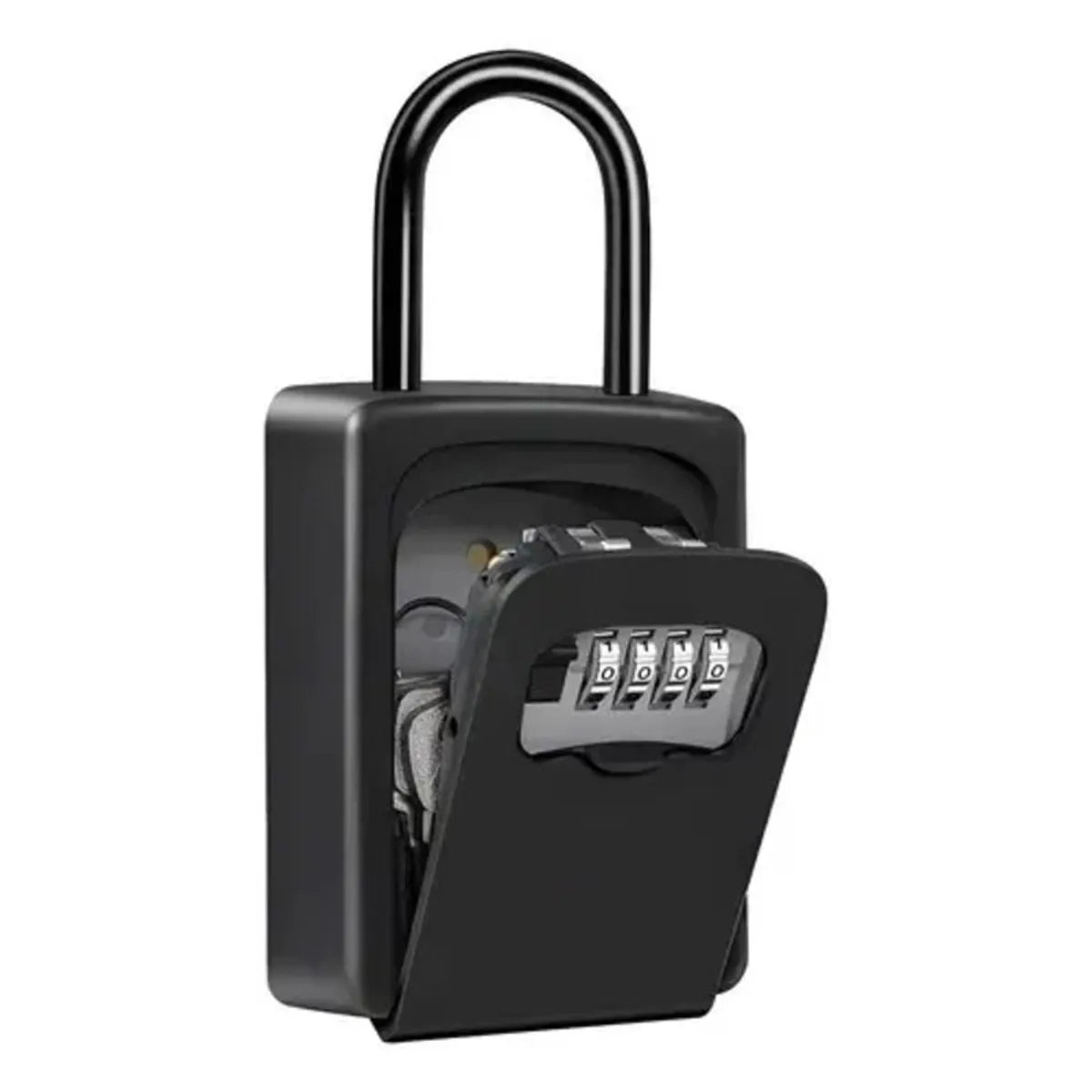 Porta Llaves De Pared Caja Seguridad Candado 100% Metálico
