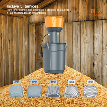 Molino Para Alimento De Animales Grano Seco 300 Kg/h