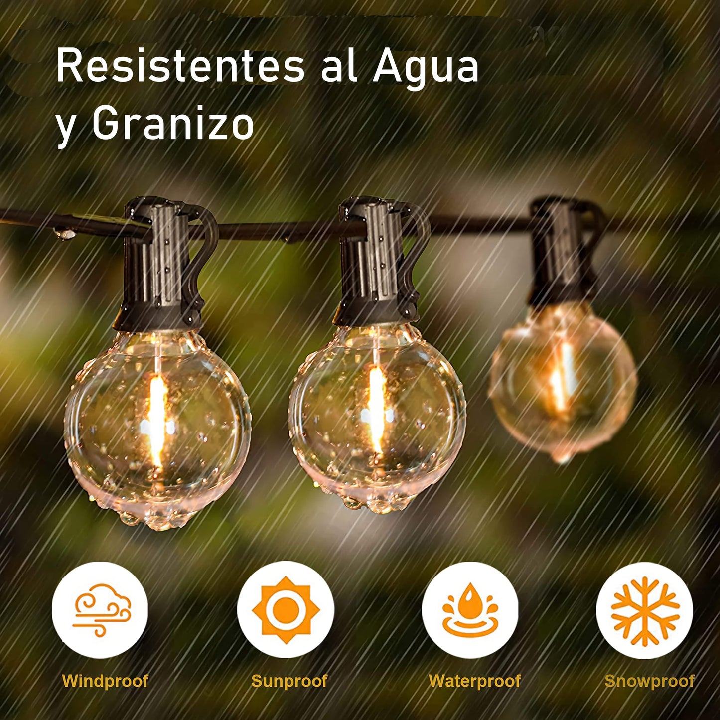 Extension Bombillos Vintage Led Exteriores Con Conector