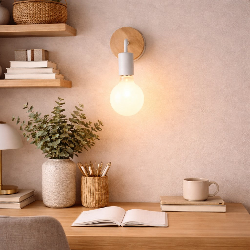 Lámpara Aplique Pared Pack X2 Unidades Color Blanco