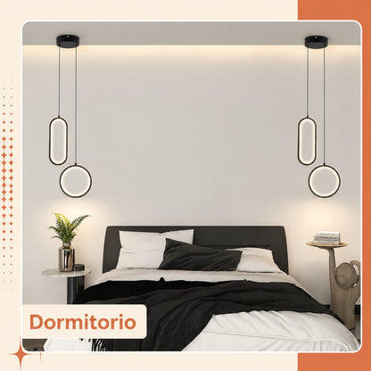 Lámpara Colgante Led Moderna 48w Control Remoto Regulable