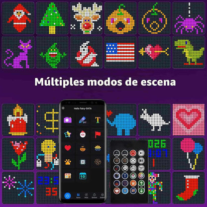 Malla De Navidad Inteligente Control  App Forma Figuras
