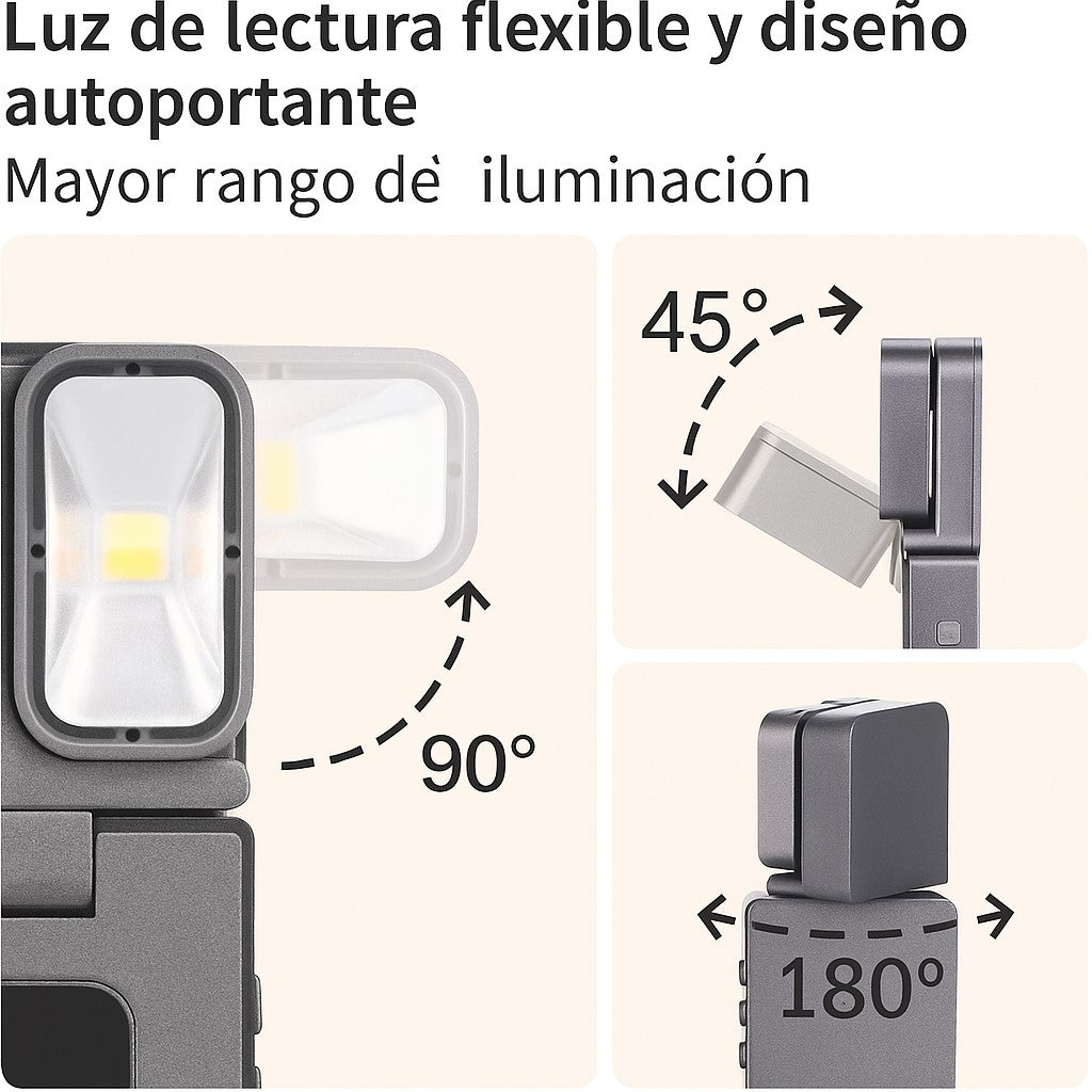 Lampara De Mesa De Clip Para Lectura De Libros, Etc.