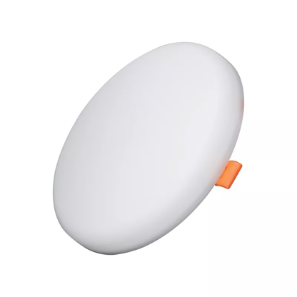 Panel Led 18w Incrustar Redondo Luz Calida Borde Infinito