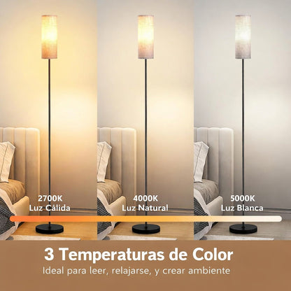 Lámpara De Piso Pie Moderna Con Caperuza Para Sala