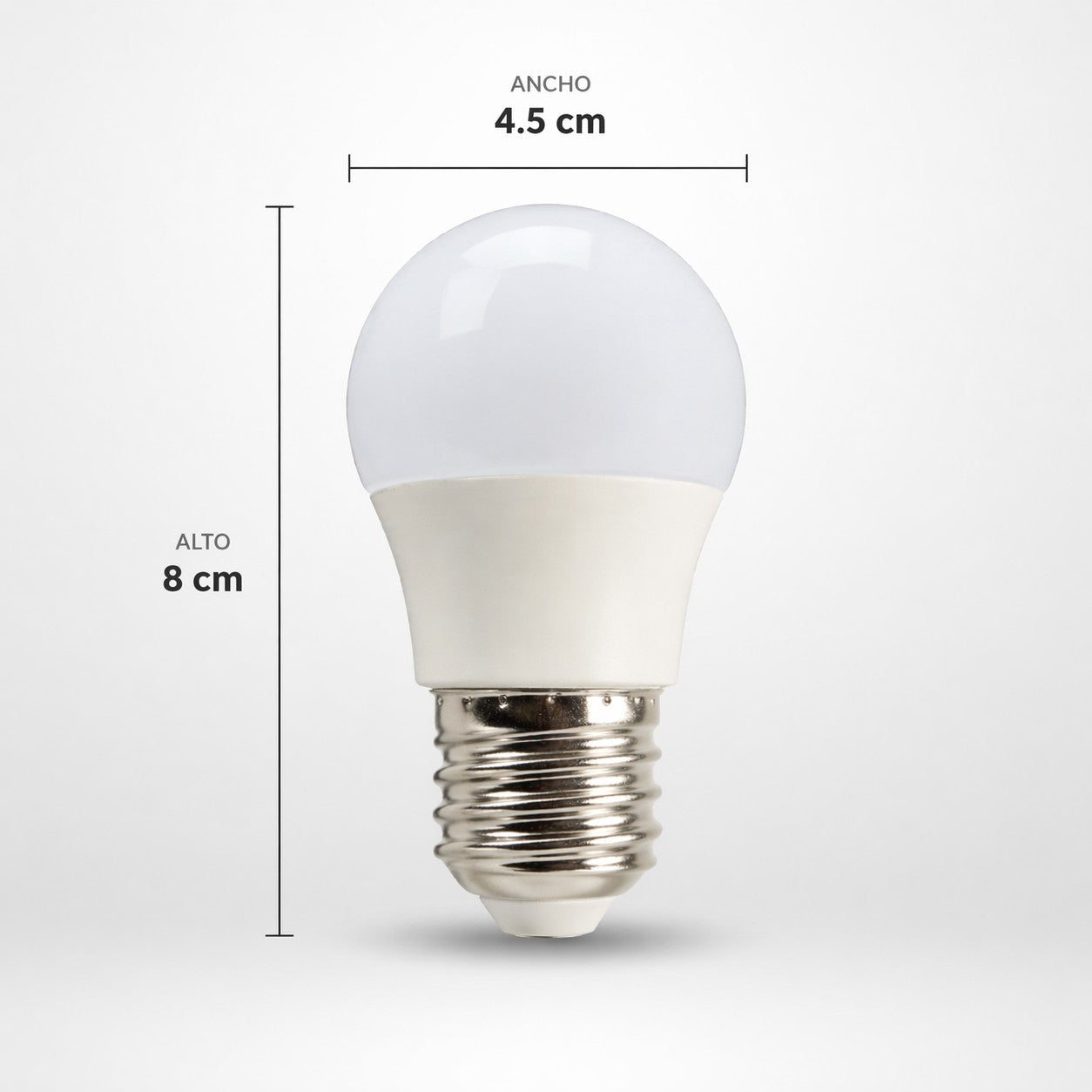 Bombillo LED Pasta Blanca Tipo Pin Pon Luz Calida