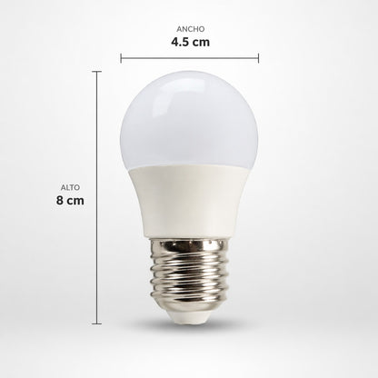 Bombillo LED Pasta Blanca Tipo Pin Pon Luz Calida