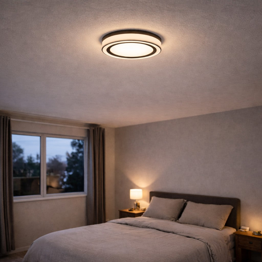 Lámpara Techo Pared Led Diseño Moderno 3 Tonos De Luz
