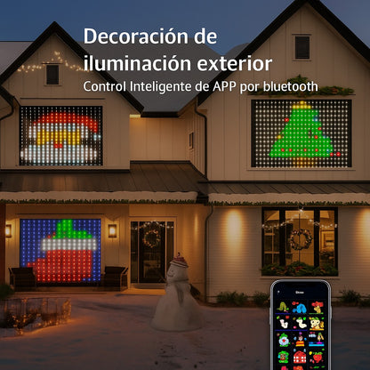 Malla De Navidad Inteligente Control  App Forma Figuras
