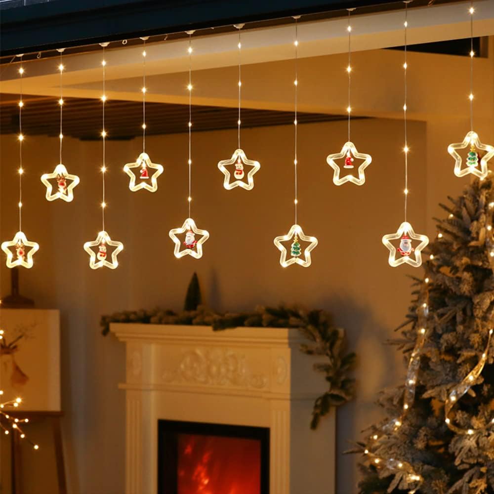 Cortina Extensión De Luces De Navidad De Motivos Y Funciones