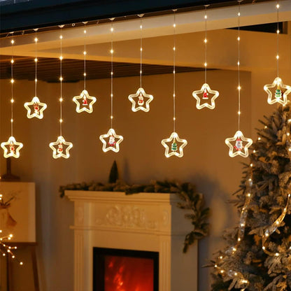 Cortina Extensión De Luces De Navidad De Motivos Y Funciones