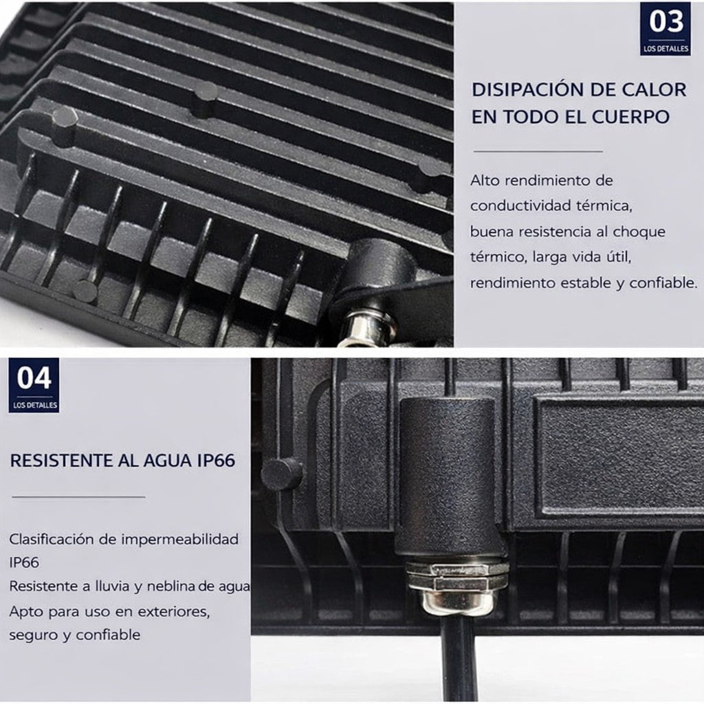 Reflector Led 50w Con Sensor De Movimiento