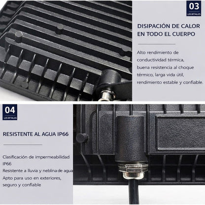 Reflector Led 50w Con Sensor De Movimiento