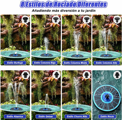 Fuente De Agua Decorativa Solar.