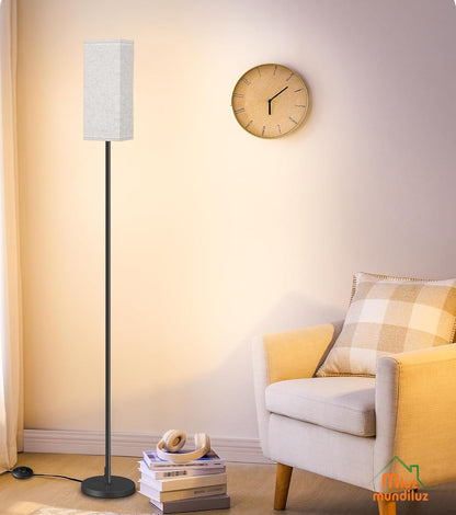 Lámpara De Piso Pie Moderna Con Caperuza Para Sala