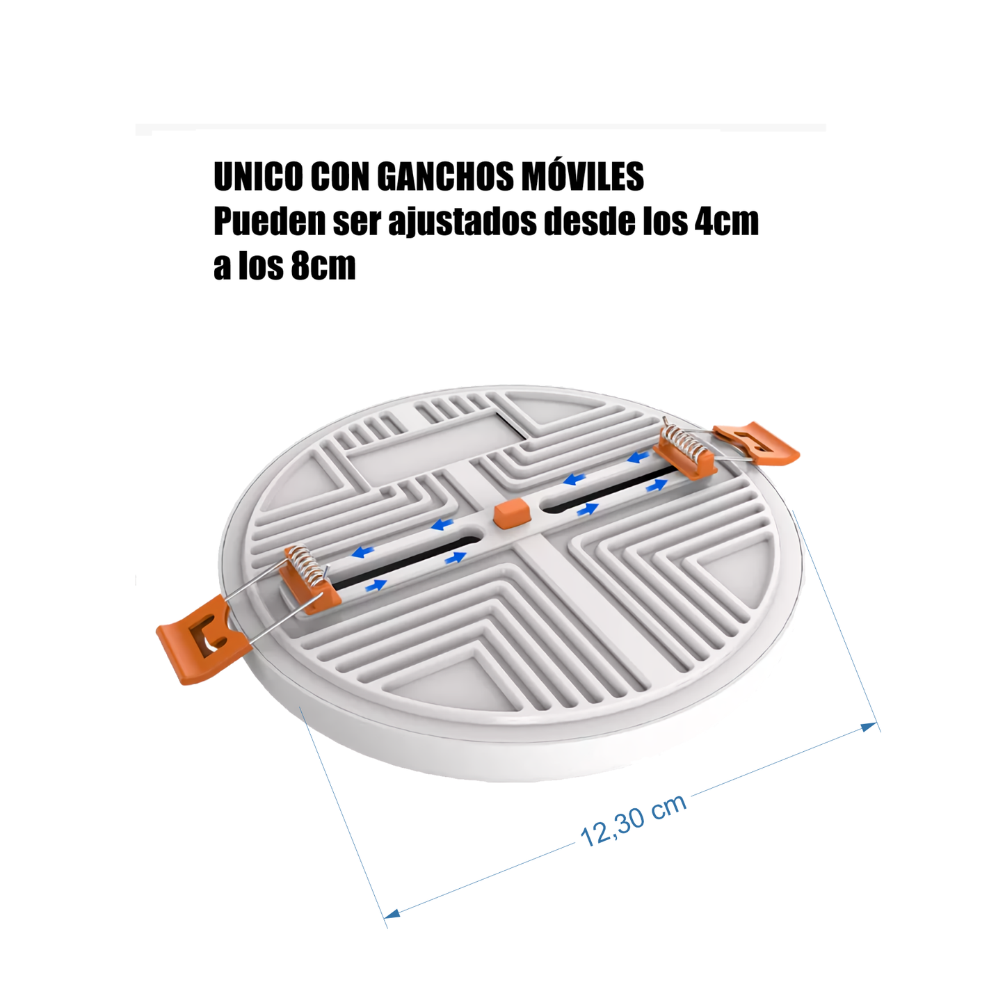 Panel Led 18w Incrustar Redondo Luz Calida Borde Infinito