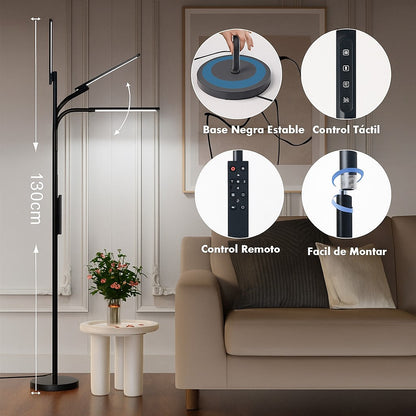 Lámpara De Pie Cuello De Cisne Led. Exito Corp