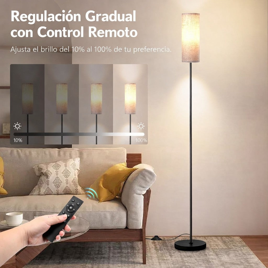 Lámpara De Piso Pie Moderna Con Caperuza Para Sala