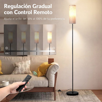 Lámpara De Piso Pie Moderna Con Caperuza Para Sala