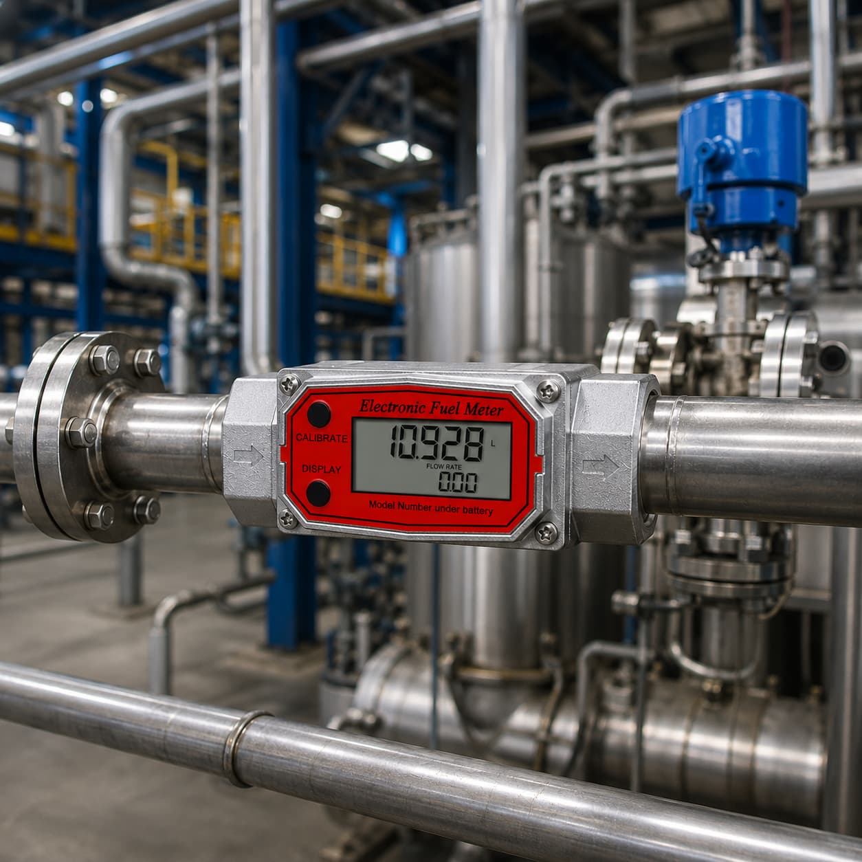 Caudalímetro Medidor Flujo 1.5'' Combustible Líquidos Químicos Anti Interferencia