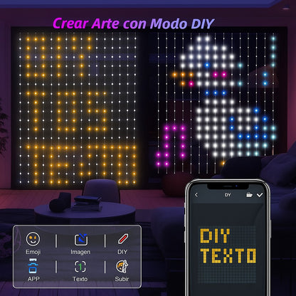 Malla De Navidad Inteligente Control  App Forma Figuras