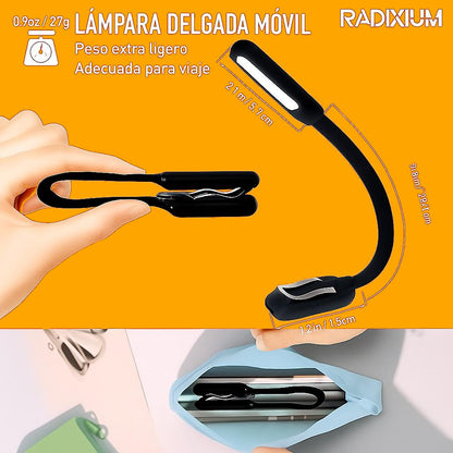 Lampara De Mesa De Clip Para Lectura De Libros, Etc.