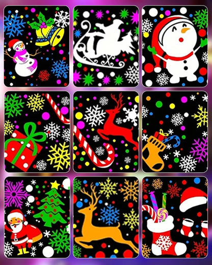 Proyector Reflector De Figuras De Navidad Giratorias.