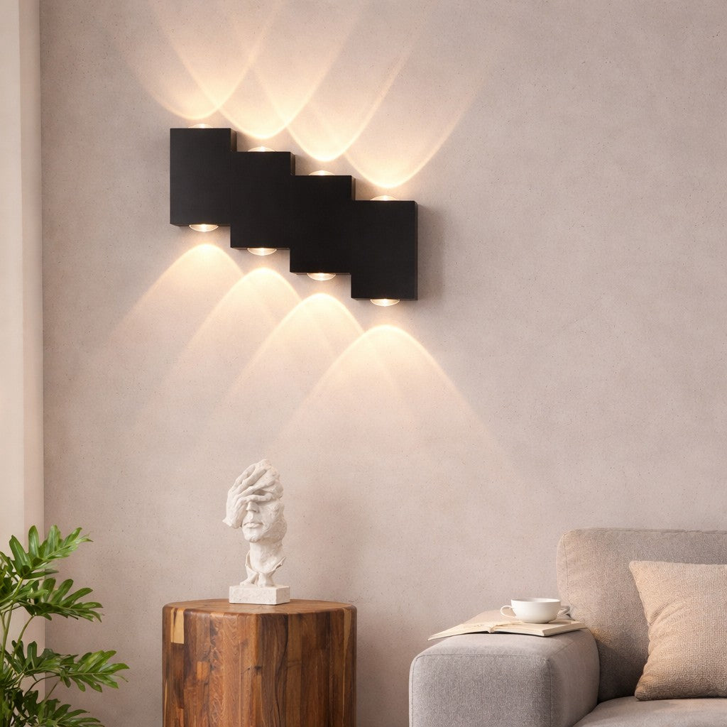 Lámpara Aplique De Pared Ojo De Lupa Matisse 8 Leds Escalon