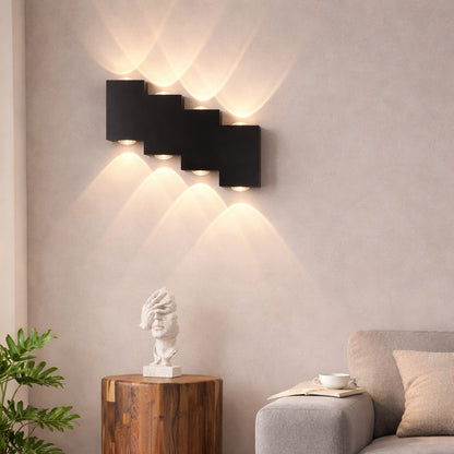 Lámpara Aplique De Pared Ojo De Lupa Matisse 8 Leds Escalon
