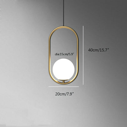 Lámpara De Techo Colgante Moderna Nórdica Modelo Moon Dorada