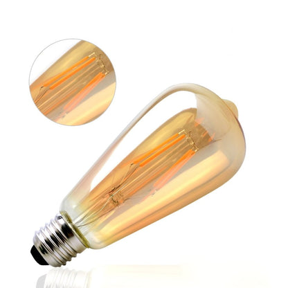 Bombillo Vintage Edison Led Ambar Pera.  Exito Corp