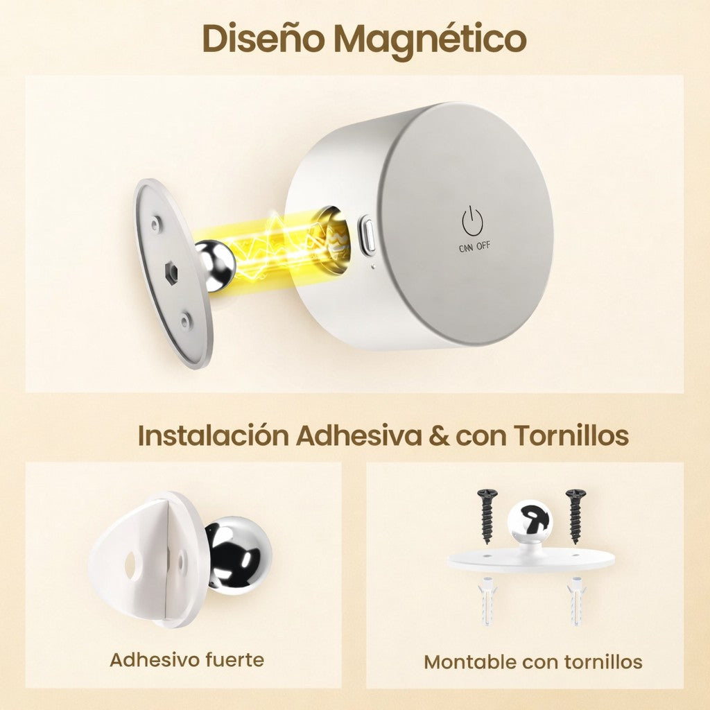 Lampara De Pared Inalámbrica. ¡ No Mas Cables !
