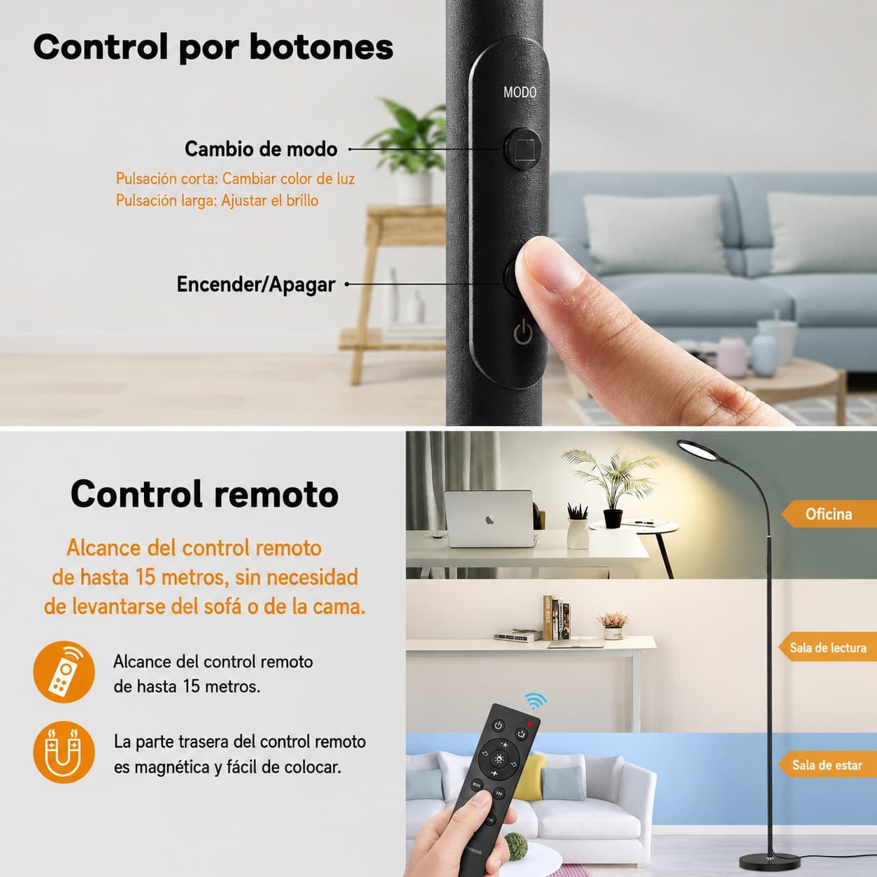 Lampara De Piso Moderna Decorativa Para Salas . Exito Corp.