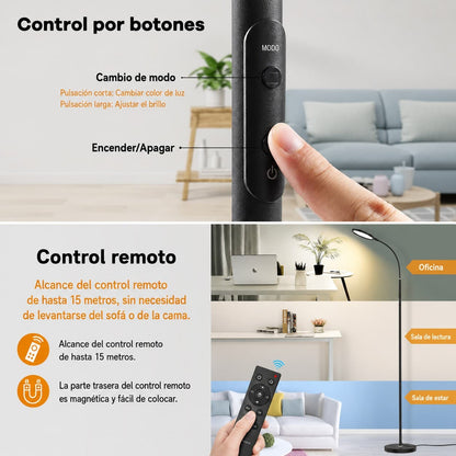 Lampara De Piso Moderna Decorativa Para Salas . Exito Corp.