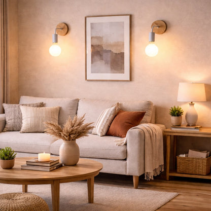 Lámpara Aplique Pared Pack X2 Unidades Color Blanco