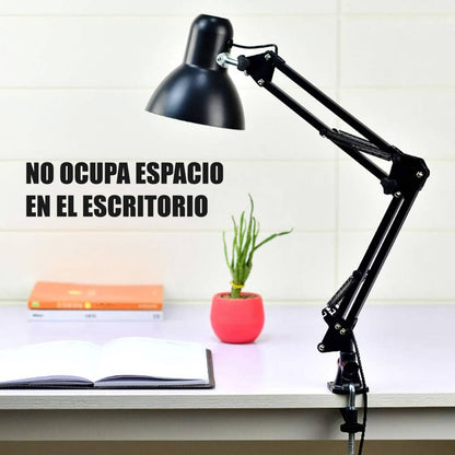Lampara De Mesa Escritorio Brazo Flexible Tipo Prensa