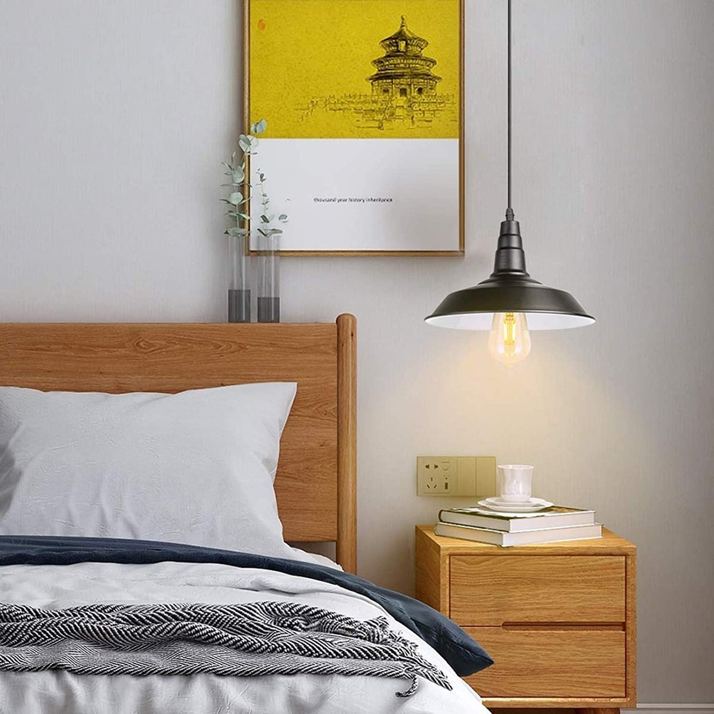 Lampara De Techo Campana Vintage Colgante Estilo Antiguo