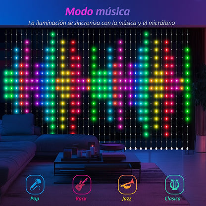 Malla De Navidad Inteligente Control  App Forma Figuras