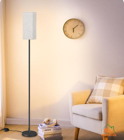 Lámpara De Piso Pie Moderna Con Caperuza Para Sala
