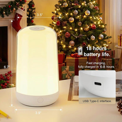 Lámpara Led Mesa Táctil Recargable Control Bebe