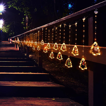 Cortina Extensión De Luces De Navidad De Motivos Y Funciones